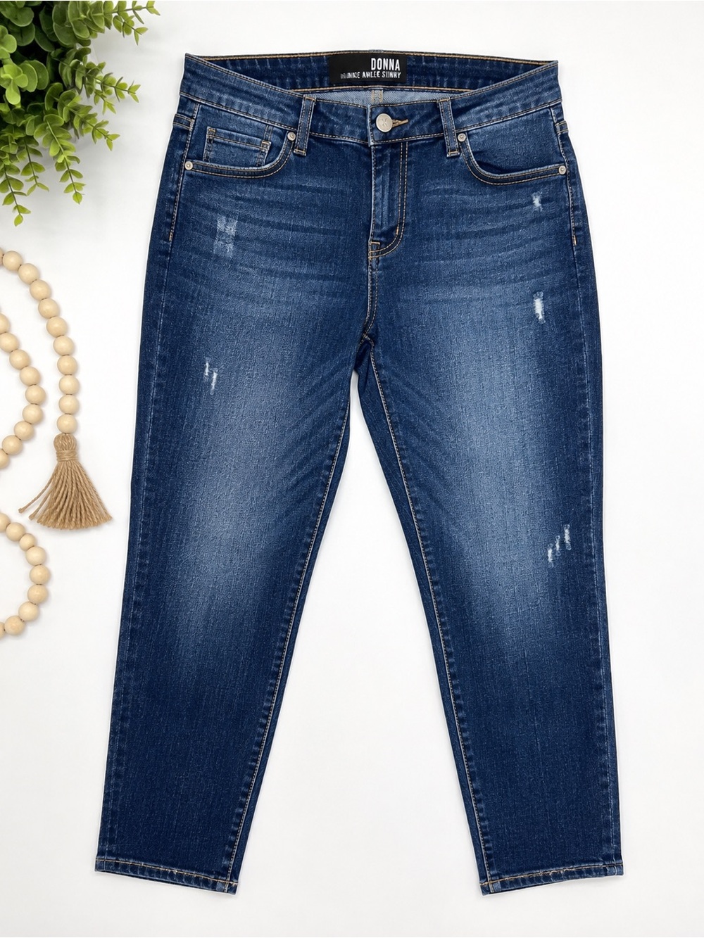 KUT from the Kloth Donna High Rise Ankle Skinny Jeans 12 Distressed 26”